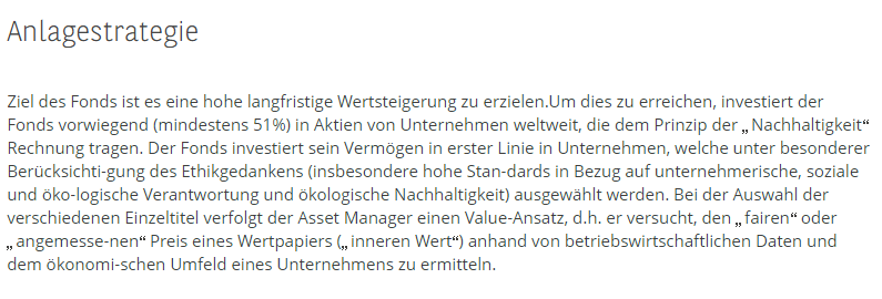 nachhaltige Strategie